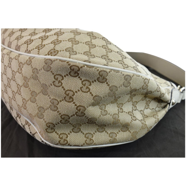 Gucci Medium Sukey GG Canvas Hobo Bag leather trim