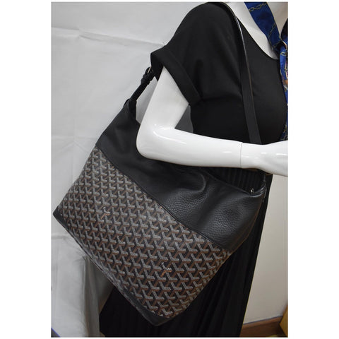 Goyard Grenadine Chevron Printed Canvas and Leather Shoulder Bag