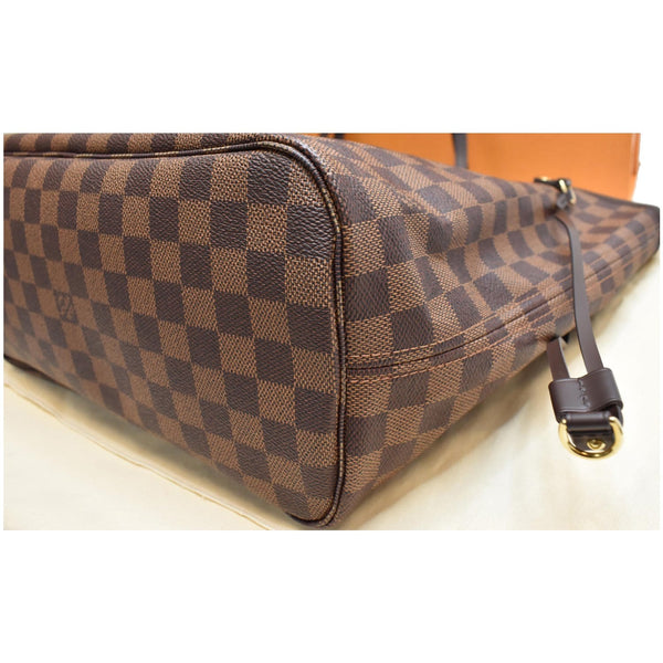 LOUIS VUITTON Neverfull MM Damier Ebene Tote Shoulder Bag Brown
