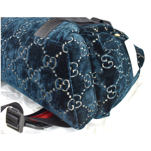 Gucci Medium GG Monogram Velvet Classic Backpack model 574923