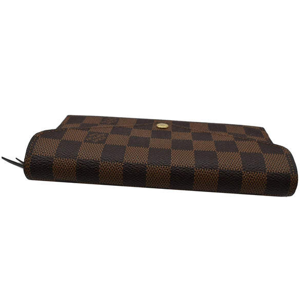 LOUIS VUITTON Josephine Damier Ebene Wallet Brown