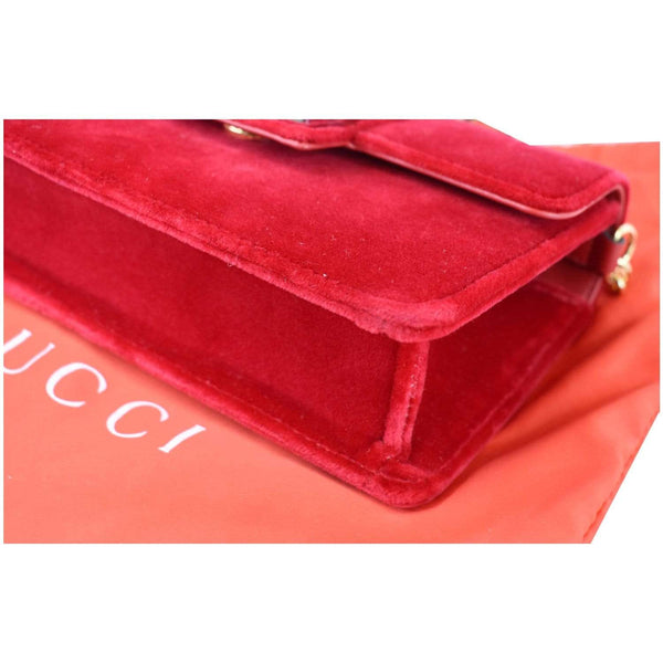 Gucci Broadway Mini Velvet Crossbody Bag Model 544242 - corner focused