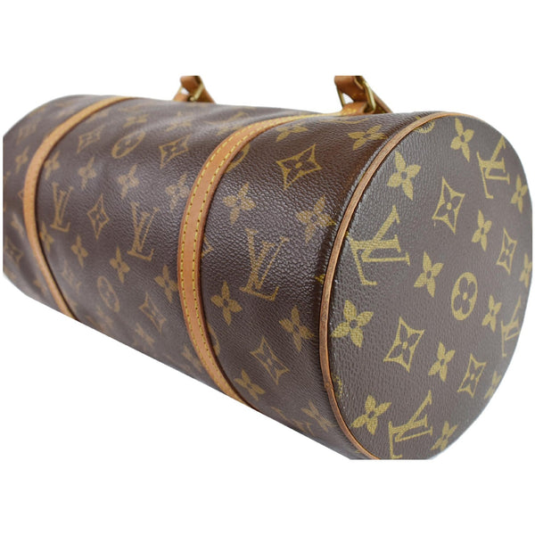 LOUIS VUITTON Papillon 30 Monogram Canvas Satchel Bag Brown