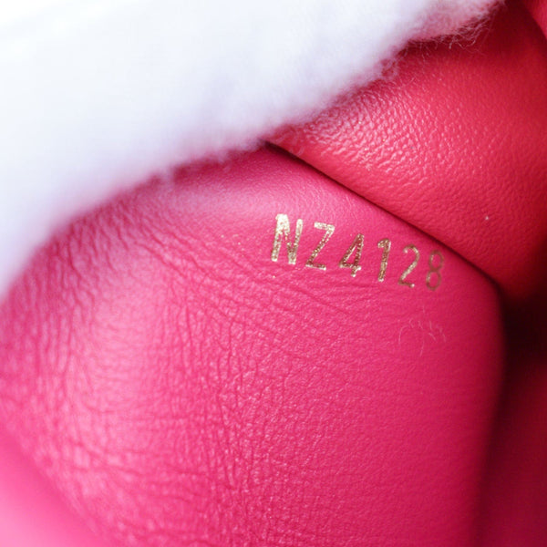 LOUIS VUITTON Love Lock New Wave Long Leather Wallet Pink