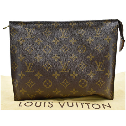 LOUIS VUITTON Toiletry 26 Monogram Canvas Cosmetic Pouch Brown