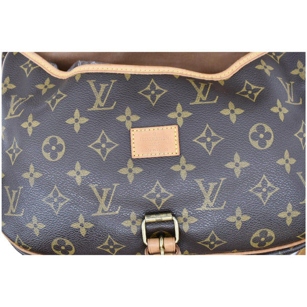 LOUIS VUITTON Saumur 30 Monogram Canvas Shoulder Bag Brown