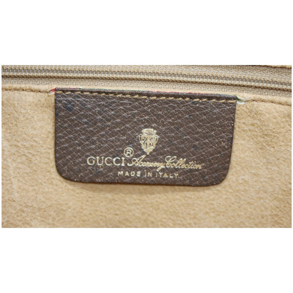 GUCCI Vintage Web Detail GG Canvas Shoulder Bag Beige