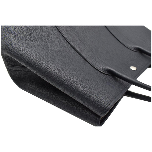 HERMES Garden Party 36 Leather Tote Bag Dark Navy