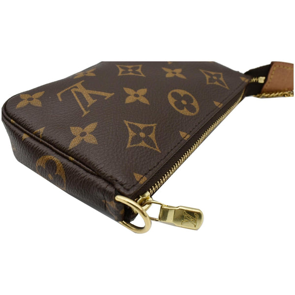 Louis Vuitton Mini Pochette Monogram Canvas Pouch side view