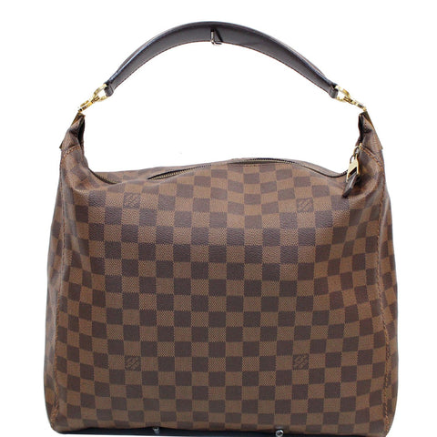 LOUIS VUITTON Portobello GM Damier Ebene Shoulder Bag Brown