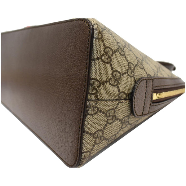 Gucci Ophidia GG Canvas Medium Top Handle Shoulder Bag - beige