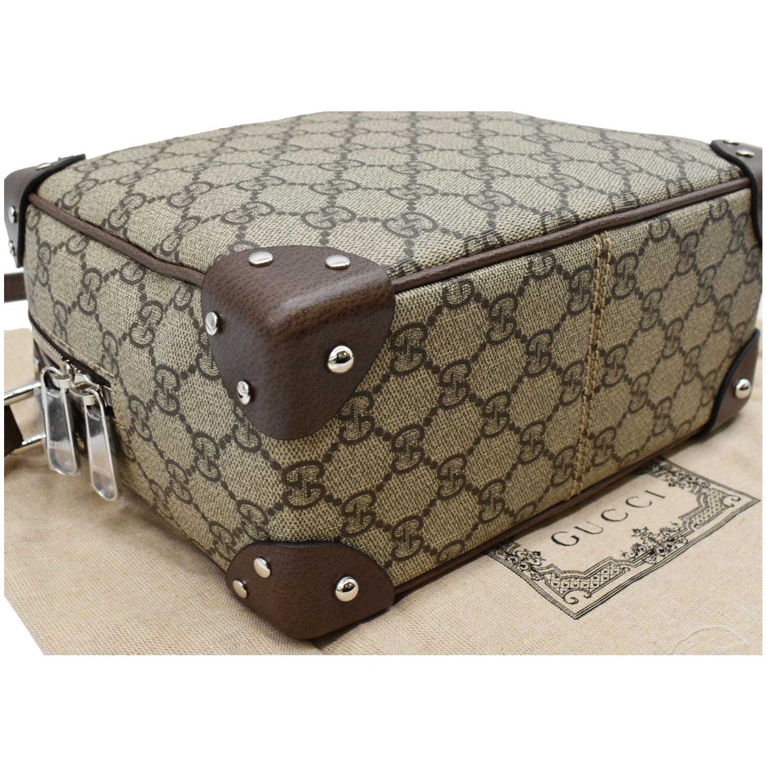 Gucci Shoulder Bag 114291 GG Supreme Pattern Beige Brown PVC
