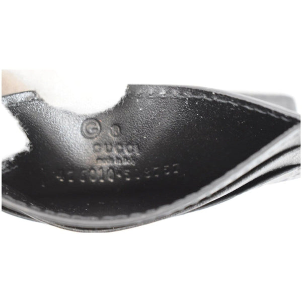 GUCCI  Microguccissima Card Case Black 476010