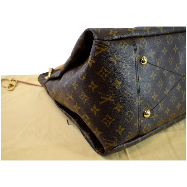 LOUIS VUITTON Artsy MM Monogram Canvas Shoulder Bag Brown