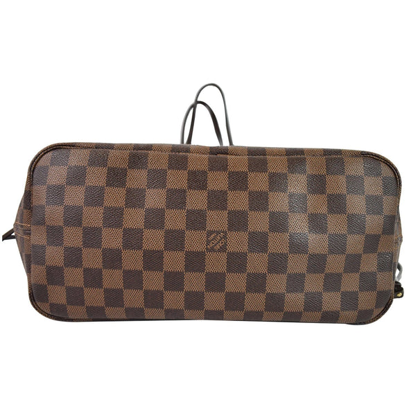 Louis Vuitton Neverfull MM Damier Ebene Tote Handbag bottom