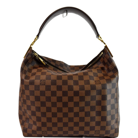 LOUIS VUITTON Portobello PM Damier Ebene Shoulder Bag Brown