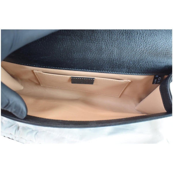 Gucci Dionysus Small Velvet Clutch Bag Black 425250 - interior preview