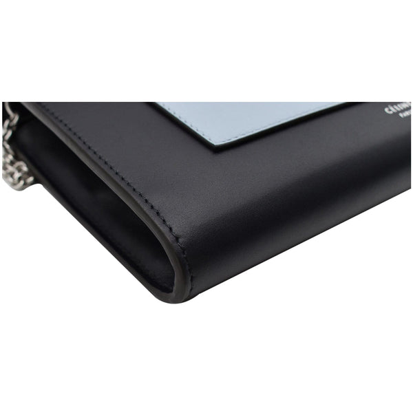 Celine Pocket Envelope Leather Shoulder Bag Multicolor exterior