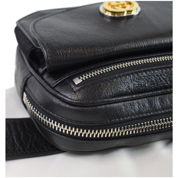 Gucci Morpheus Leather Belt Bag Black Women bag