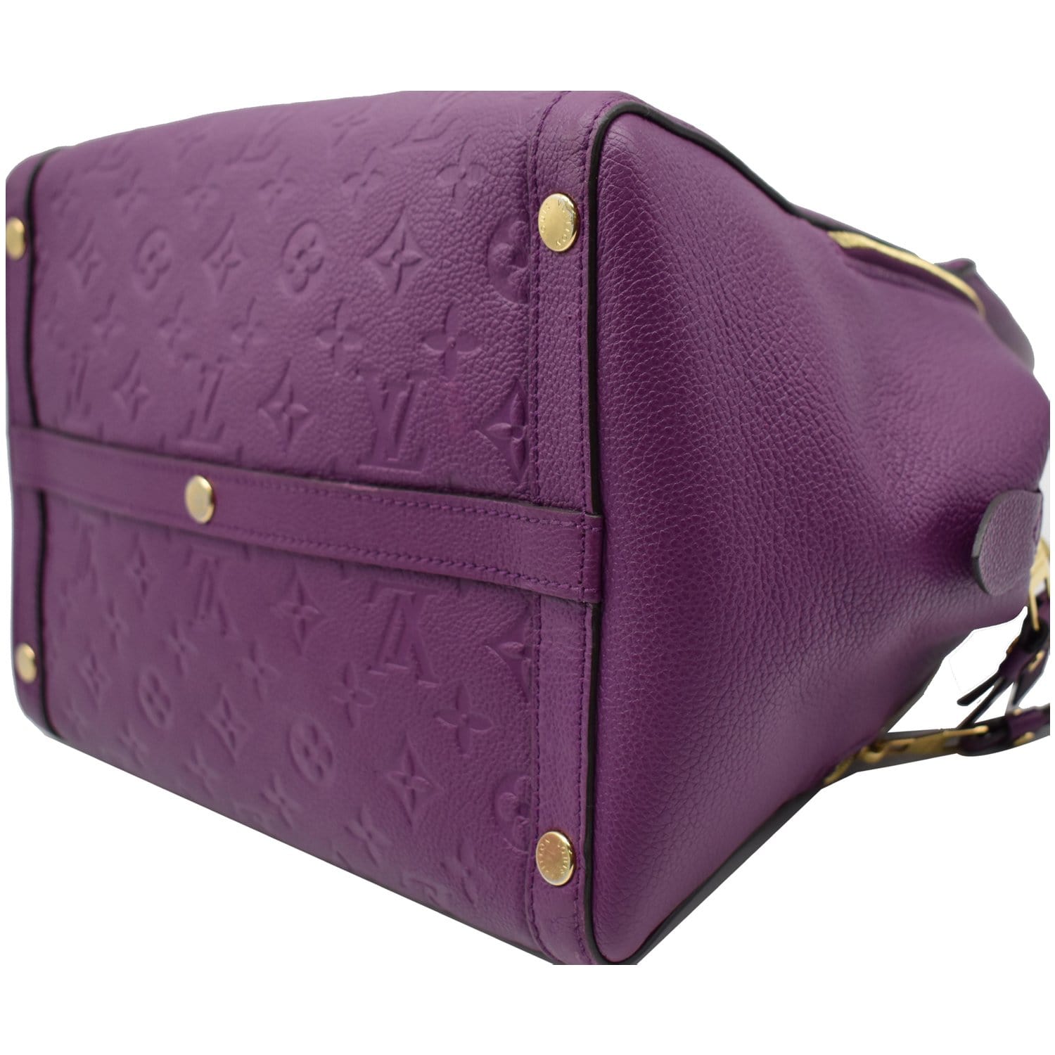 Unisex Pre-Owned Authenticated Louis Vuitton Artsy MM Monogram Empreinte  Leather Purple Hobo Bag 