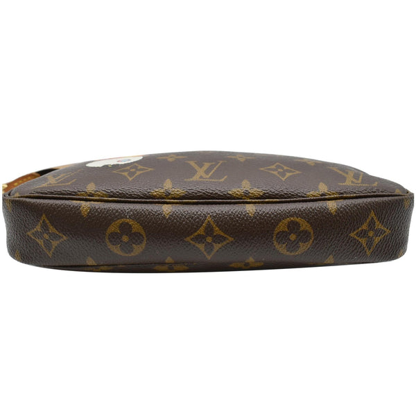 LOUIS VUITTON Murakami Panda Pochette Monogram Canvas Accessoires Pouch Brown