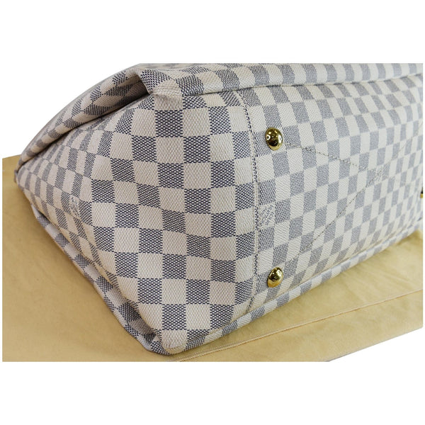 Louis Vuitton Artsy GM Damier Azur Shoulder Bag White - light blue