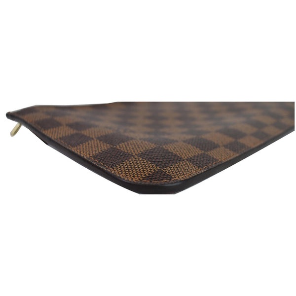 LOUIS VUITTON Pochette Wristlet Pouch Damier Ebene Neverfull MM Brown
