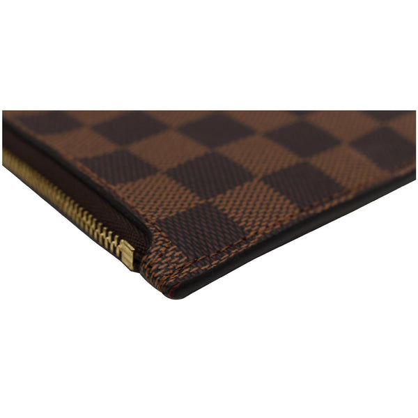 LOUIS VUITTON Pochette Wristlet Pouch Damier Ebene Neverfull MM Brown