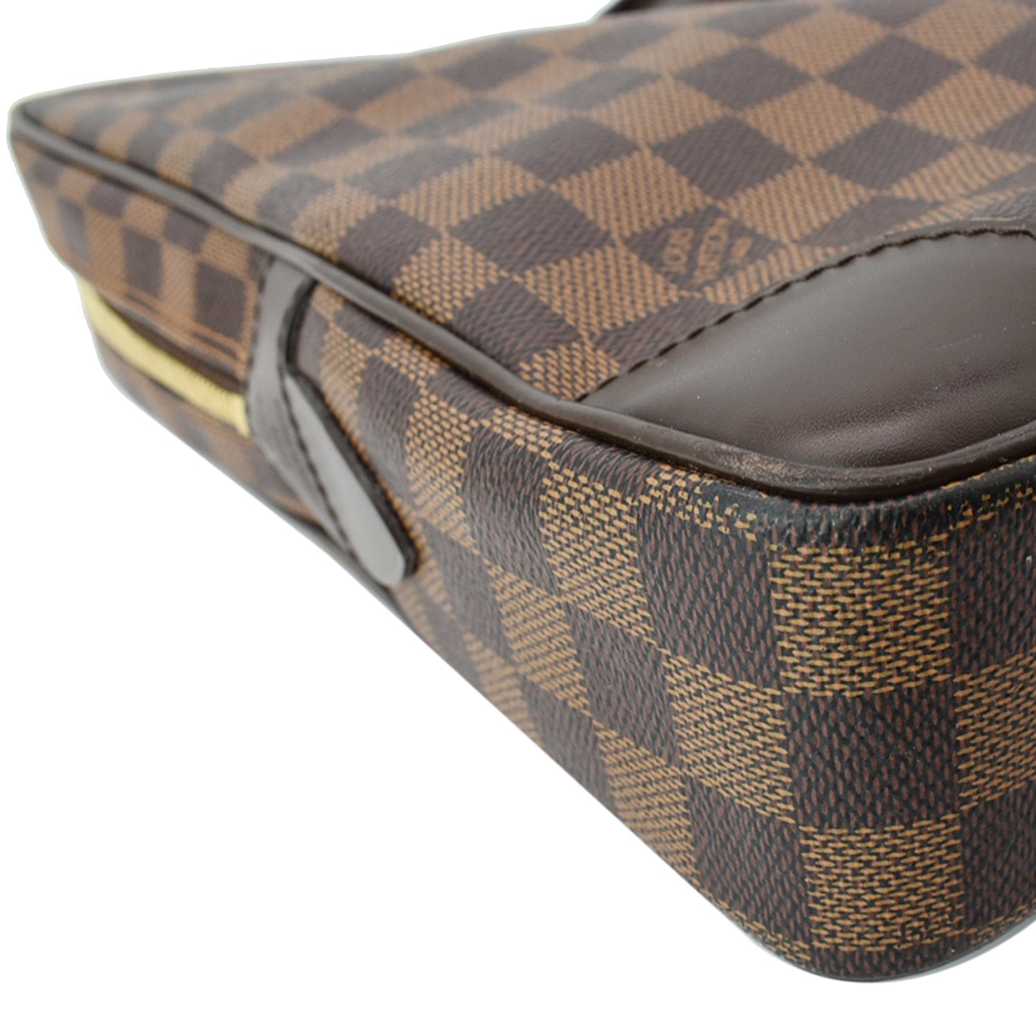 Louis+Vuitton+Porte-Documents+Briefcase+Medium+Brown+Leather for