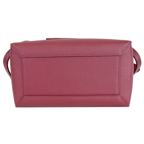 CELINE Micro Belt Grained Calfskin 2Way Shoulder Bag Ruby