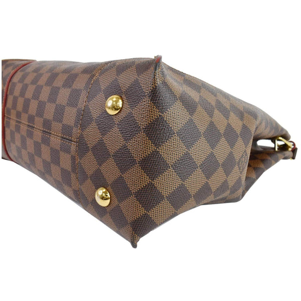 LOUIS VUITTON Caissa Damier Ebene Hobo Bag Brown