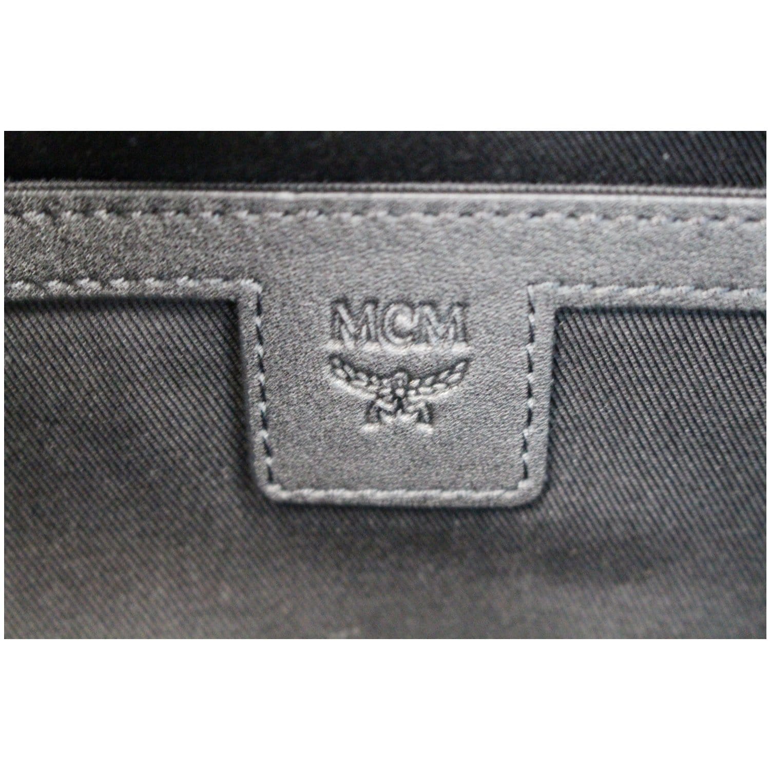 MCM Ottomar Visetos Monogram Leather Backpack Bag Black MCM Ottomar Visetos Monogram Leather Backpack Bag Black