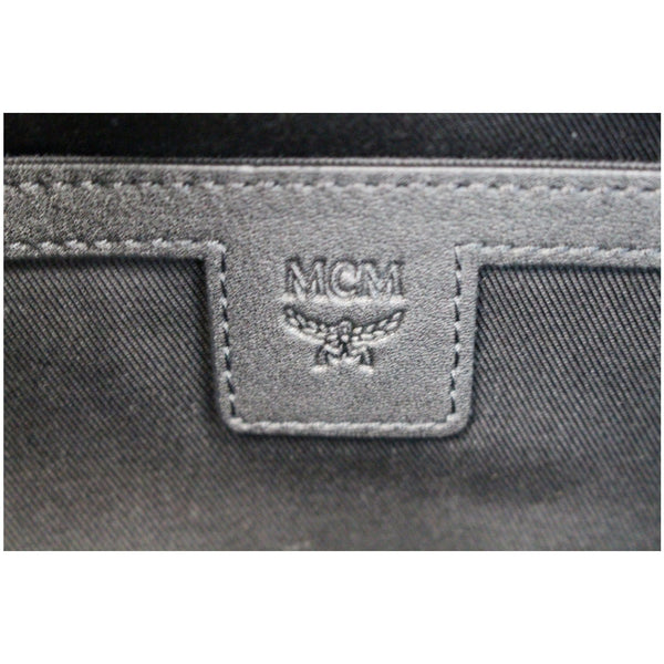 MCM Ottomar Visetos Monogram Leather Backpack Bag Black