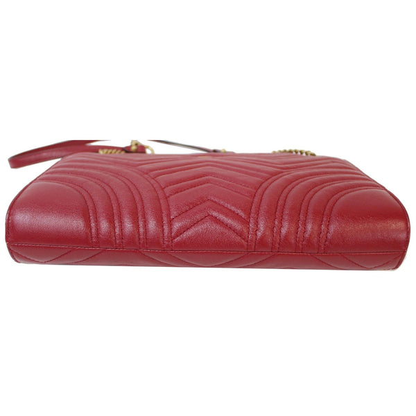 Gucci GG Marmont Slim Calfskin Matelasse Shoulder Bag - bottom view | DDH