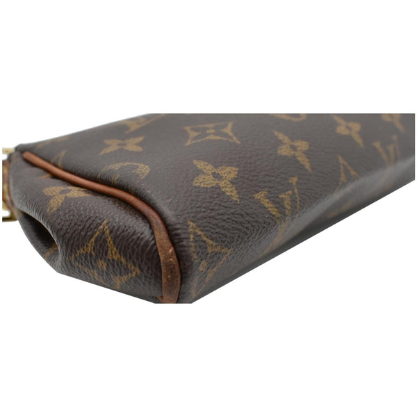 LOUIS VUITTON Pochette Eva Monogram Canvas Crossbody Bag Brown