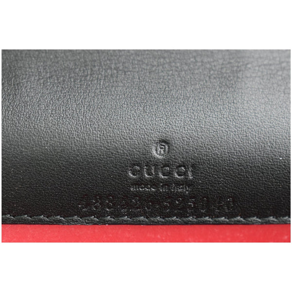GUCCI GG Marmont Suede Leather Crossbody Bag Black 488426