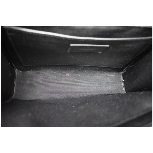 YVES SAINT LAURENT Envelope Mix Matelassé Chain Medium Leather Crossbody Bag Black