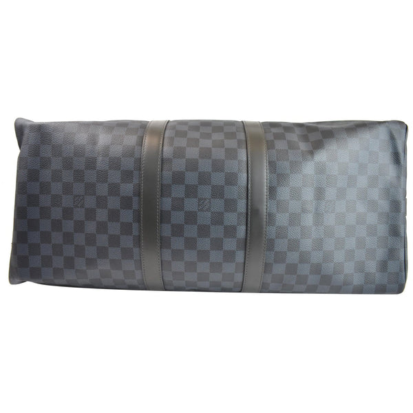 LOUIS VUITTON Keepall Bandouliere 55 Damier Graphite Travel Bag Black