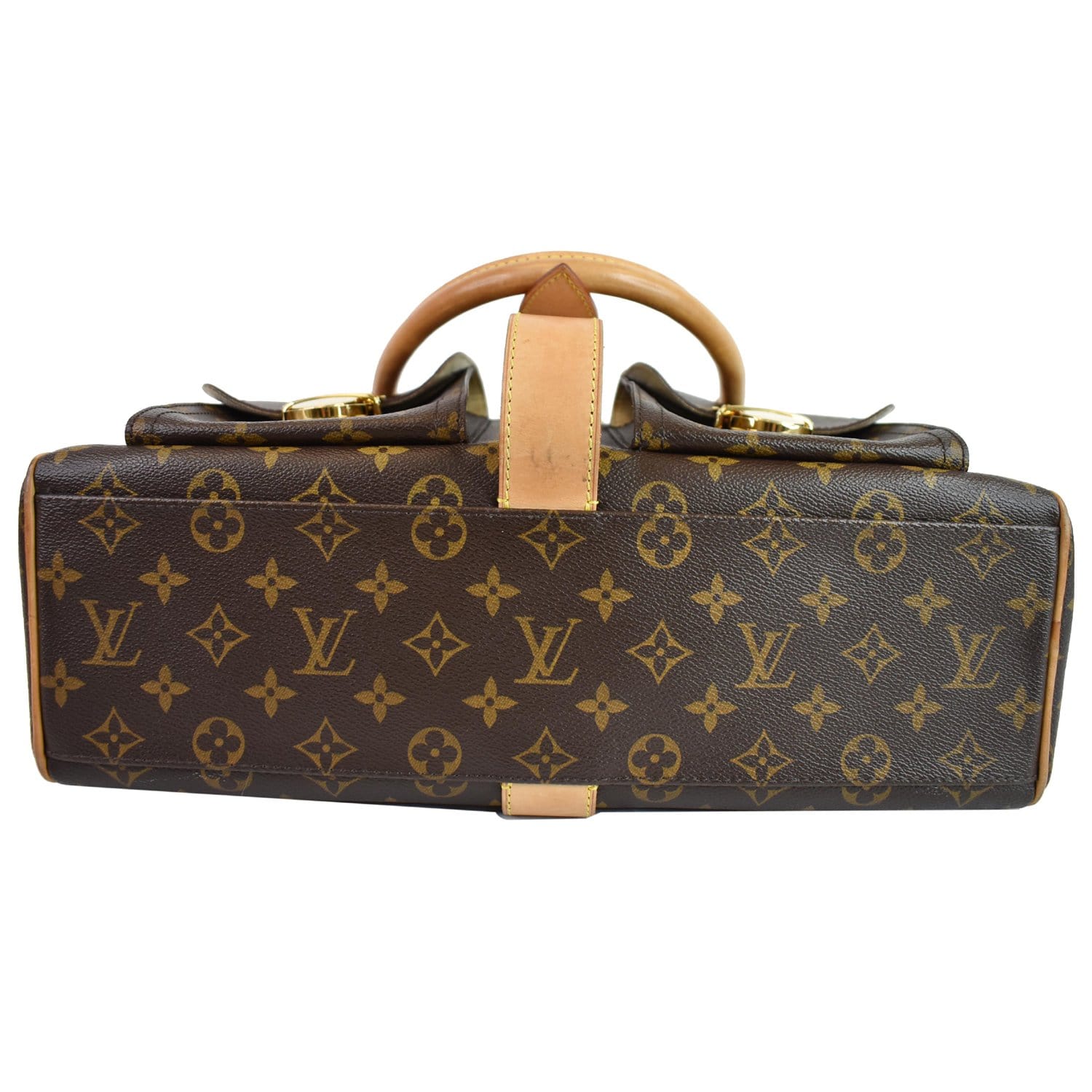Louis Vuitton Manhattan vuitton bag Brown Cloth ref.87802 - Joli