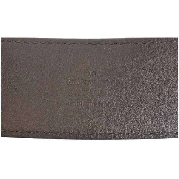 LOUIS VUITTON LV Initiales Damier Ebene Belt Brown