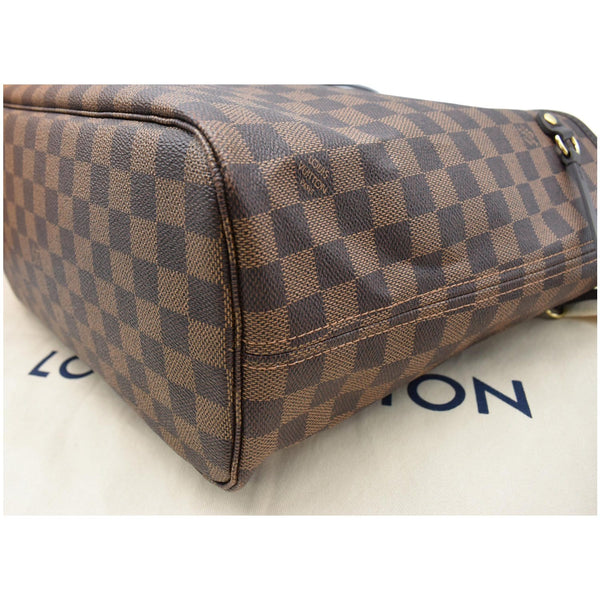 LOUIS VUITTON Neverfull MM Damier Ebene Tote Bag Brown