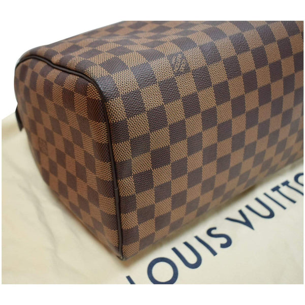 Louis Vuitton Speedy 30 Damier Ebene Shoulder Bag - Bottom view