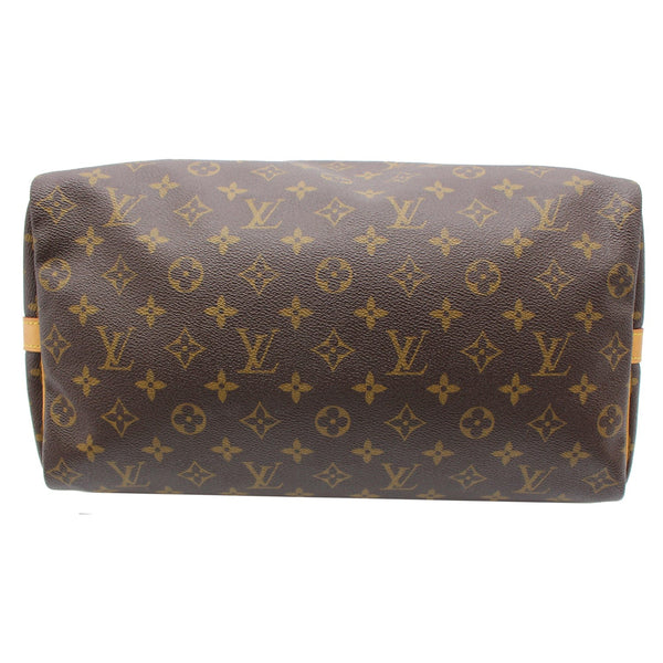 LOUIS VUITTON Speedy 35 Bandouliere Monogram Canvas Shoulder Bag Brown