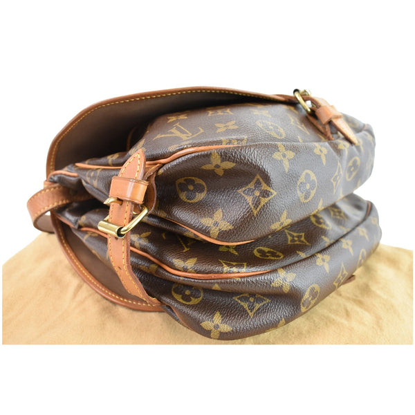 LOUIS VUITTON Saumur 30 Monogram Canvas Shoulder Bag Brown