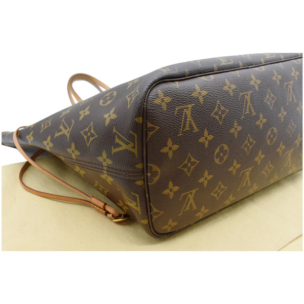 LOUIS VUITTON Neverfull MM V Grenade Monogram Canvas Shoulder Bag Brown