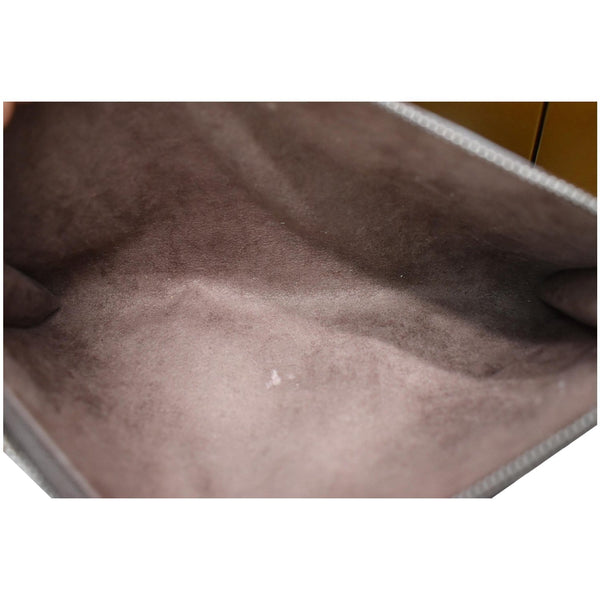 LOUIS VUITTON Moka Pochette Epi Leather Accessoires Pouch Brown