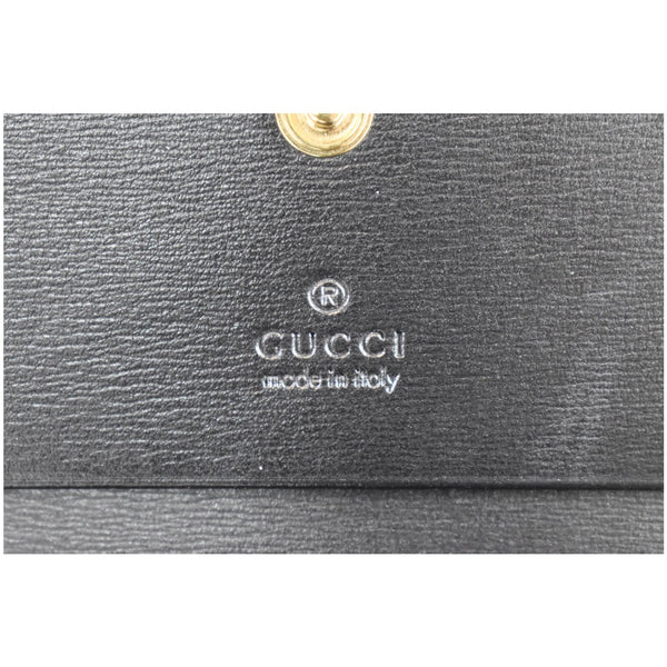 GUCCI Horsebit 1955 Card Case Wallet Black 621887