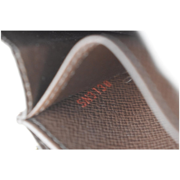 LOUIS VUITTON Damier Ebene Zippy Coin Purse Brown