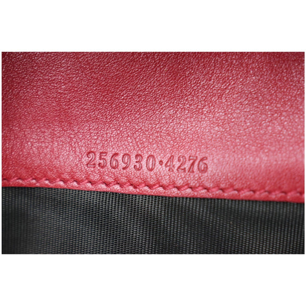 GUCCI Microguccissima Continental GG Monogram Embossed Wallet Red 256930