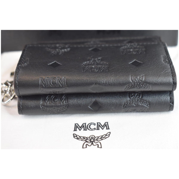 preowned MCM Mini Klara Monogram Leather Wallet